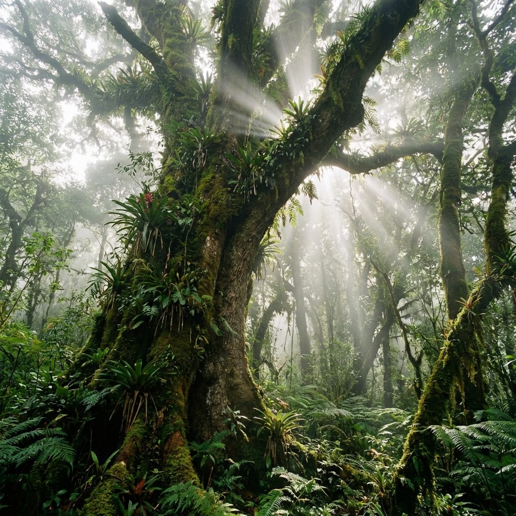 Árboles centenarios del santuario natural